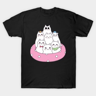 Seven Cat Smile T-Shirt